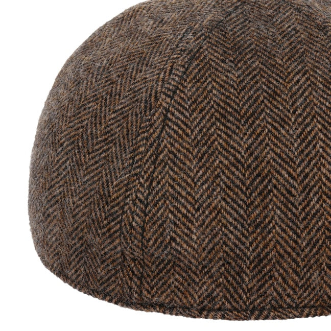 Cappellino baseball herringbone moro Stetson