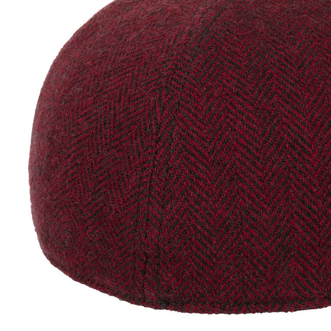 Cappellino baseball herringbone rosso scuro Stetson