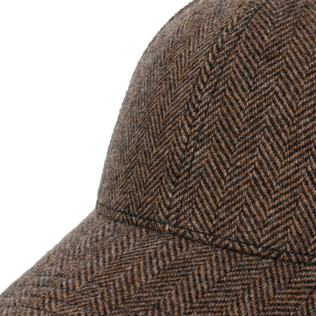 Cappellino baseball herringbone moro Stetson