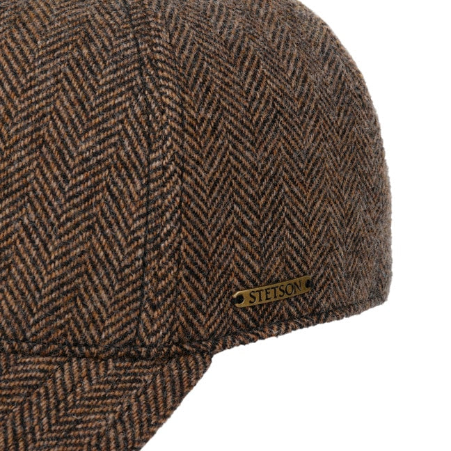 Cappellino baseball herringbone moro Stetson